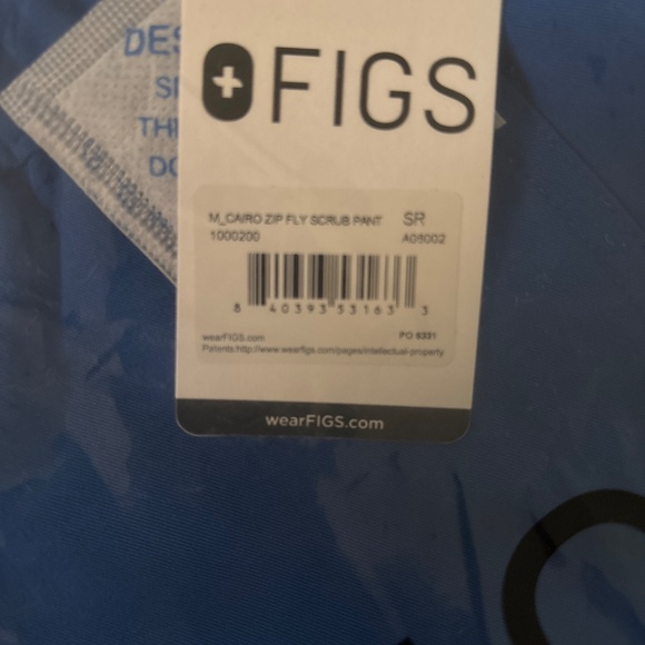 FIGS men’s royal blue scrub pants- size S NEW - Picture 2 of 2